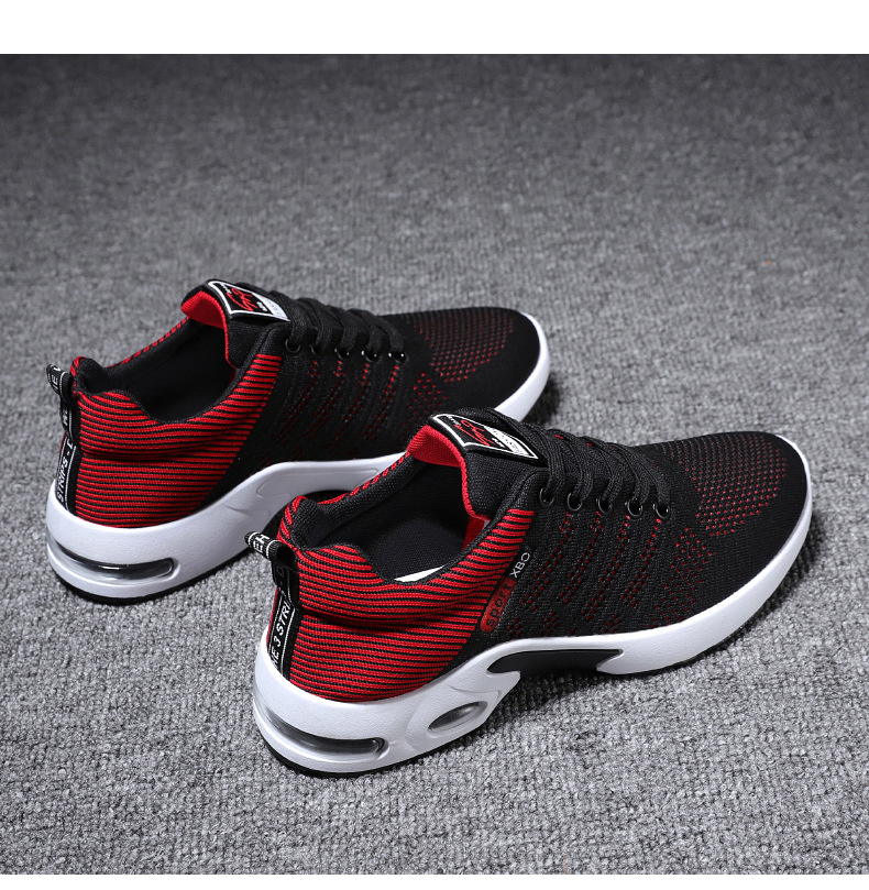 2023 new foreign trade men's breathable lace-up running shoes Korean version of light casual sports shoes men